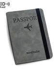 Genuine Leather Travel Passport Holder Wallet
