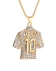 GlitzGoal™ No.10 Messi-Inspired Soccer Pendant Necklace