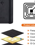 Genuine Leather Travel Passport Holder Wallet