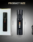 Multifunctional Mini Flashlight Keychain Made of Aluminum Alloy
