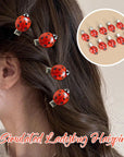Ladybug Hair Clips