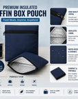 Portable Insulated Lunch Pouch for Tiffin Box