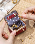 Portable Vintage-Inspired Genuine Leather Jewelry Case