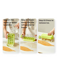 Portable 2 in 1 Silicone Ice Cube Mold Bottle