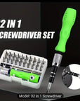 Screwdriver Set Magnetic, 32 in 1 Small