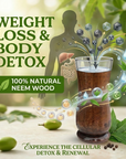 Neem Wooden Glass — Natural Weight Loss & Body Detox