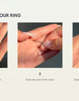 The Original Self-Love Chain Ring- Silver