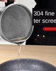 Frying Pot with Strainer Oil Storage