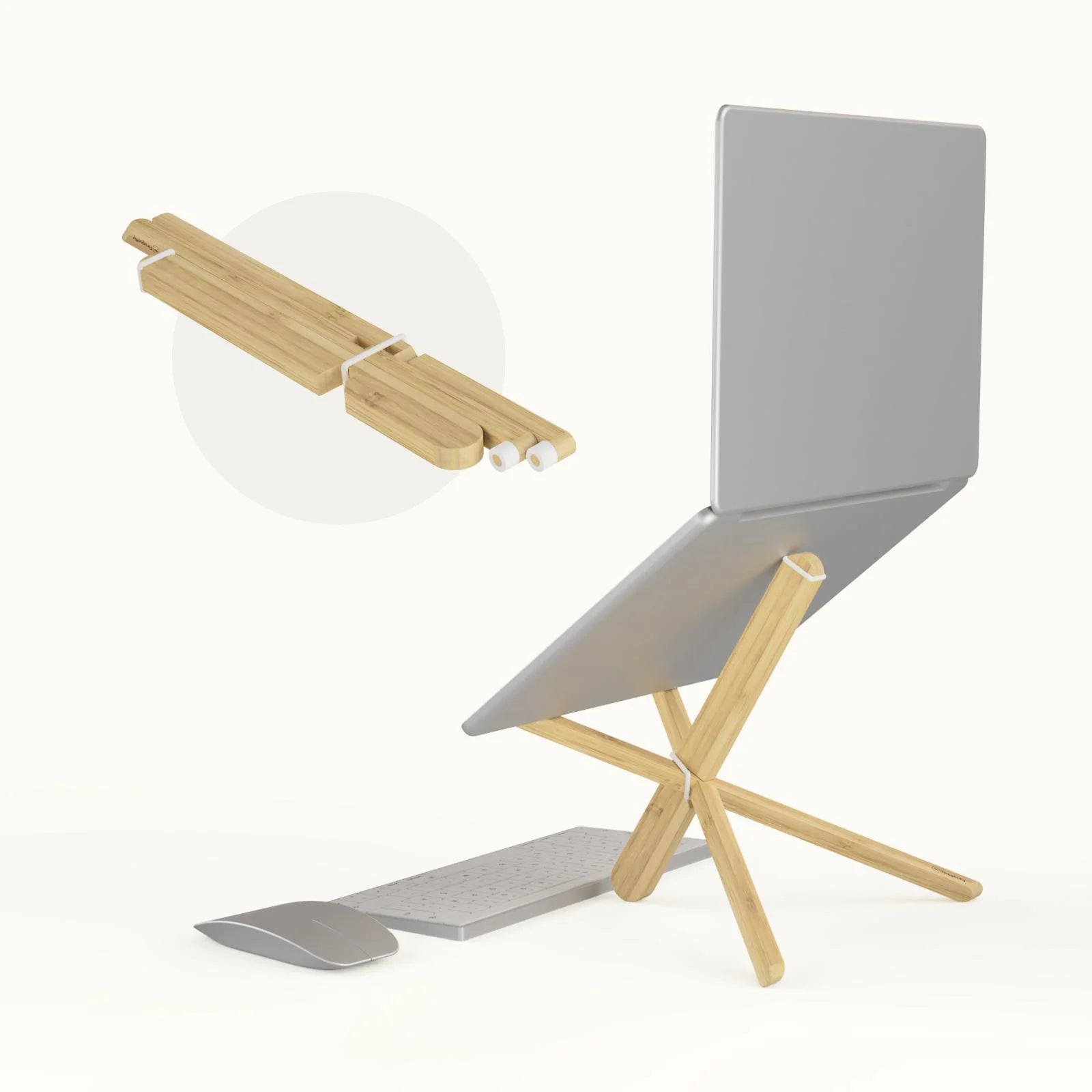 Dragonfly Laptop Stand, Feather White