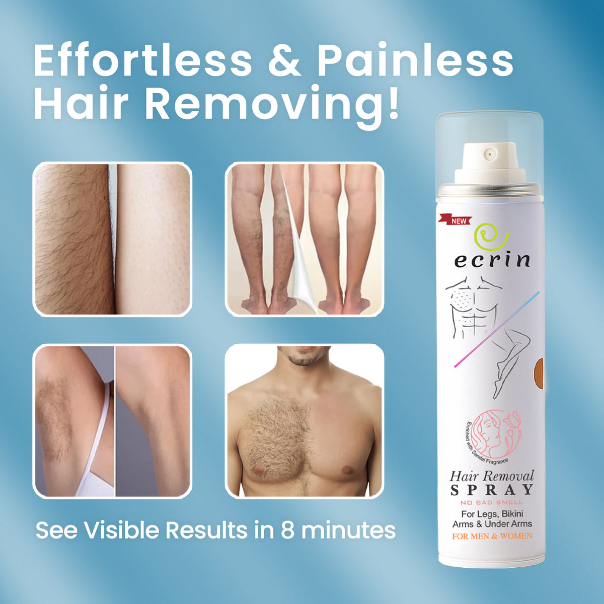 Hair Removal Foaming Spray (for men &amp; women)
