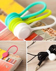 5pcs Silicone Magnetic Cable Winder