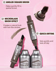 SHEGLAM Taupe Brow Fection Angled Brush & Dip