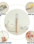 Mini travel toothbrush and toothpaste set