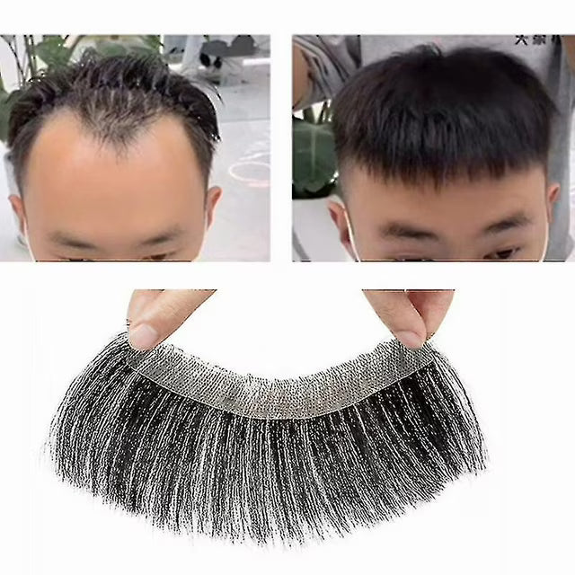 Men’s frontal stick-on hairline with natural human hair (Brand – Anemone)