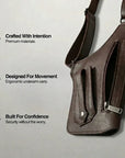 Adjustable Medieval Leather Harness Holster Bag