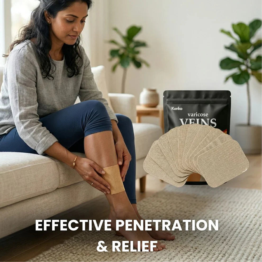 Kenko Spider &amp; Varicose Vein Patches | Natural Herbal