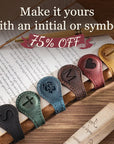 Magnetic Leather Bookmark