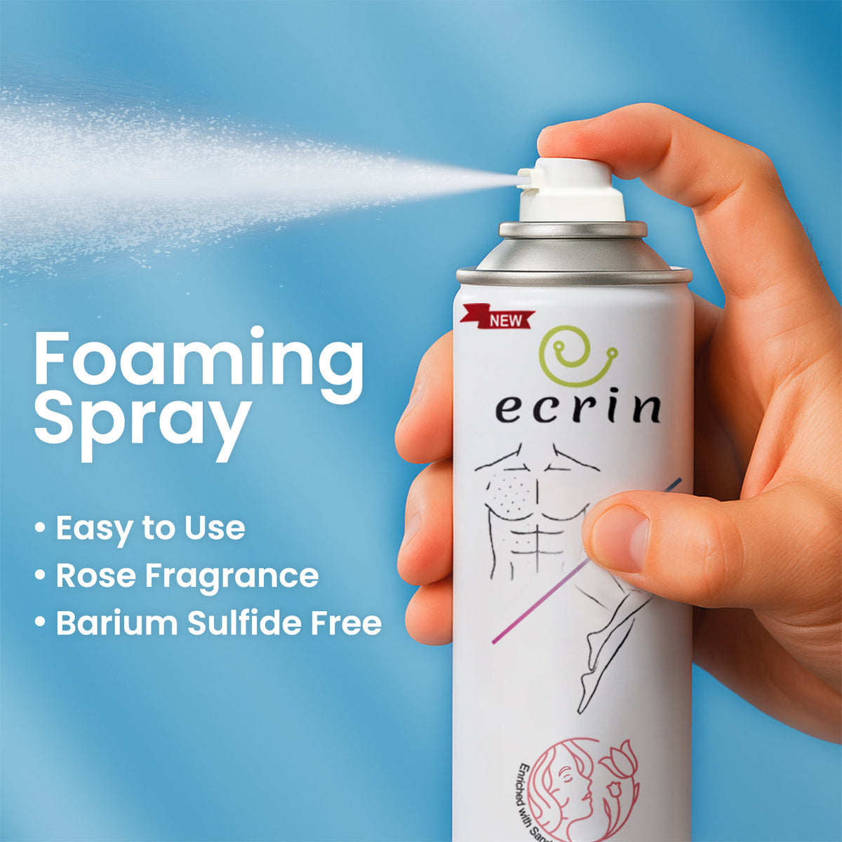 Hair Removal Foaming Spray (for men &amp; women)