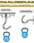 Wall-mounted Heavy Duty Magnet Hook(PACK OF 2)