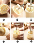 Round Flower Mooncake Mold(WITH 4 STAMP)