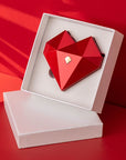 Diamond Heart-shaped Ring Gift Box For Wedding Proposal