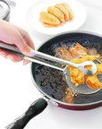 2-in-1 Stainless Steel Frying Strainer Tong