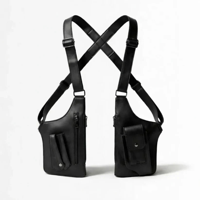 Adjustable Medieval Leather Harness Holster Bag