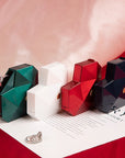 Diamond Heart-shaped Ring Gift Box For Wedding Proposal