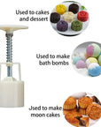 Round Flower Mooncake Mold(WITH 4 STAMP)