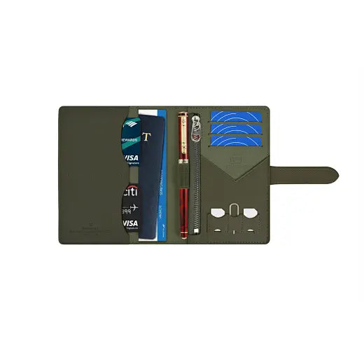 Ambassador Passport Wallet PU Leather RFID