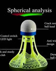Glow LED Shuttlecock Set for Night Play