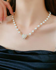 Magnetic Pearl Heart Necklace