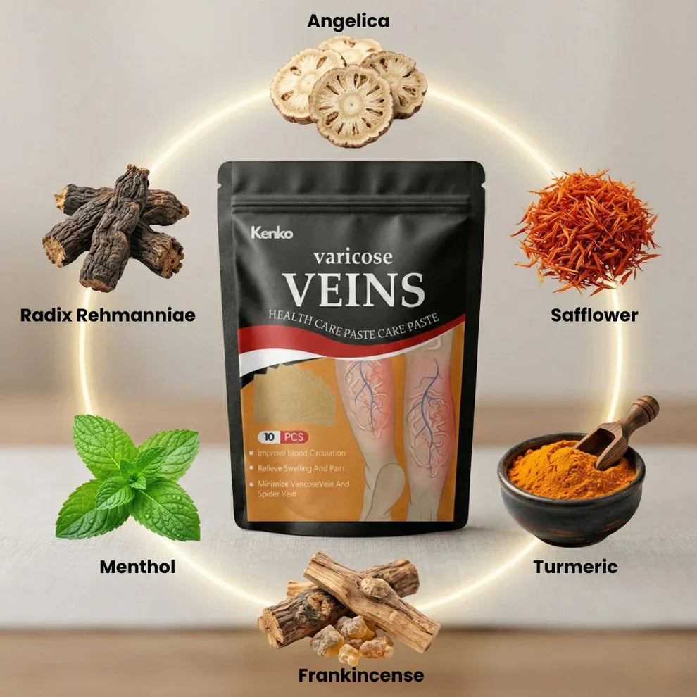 Kenko Spider &amp; Varicose Vein Patches | Natural Herbal