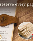 Magnetic Leather Bookmark