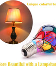 Stained Glass Decoration LED Light Bulb ( Pack of 2 Bulbs )