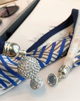 MAGNETIC BUTTON SILK SCARF