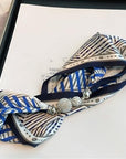 MAGNETIC BUTTON SILK SCARF