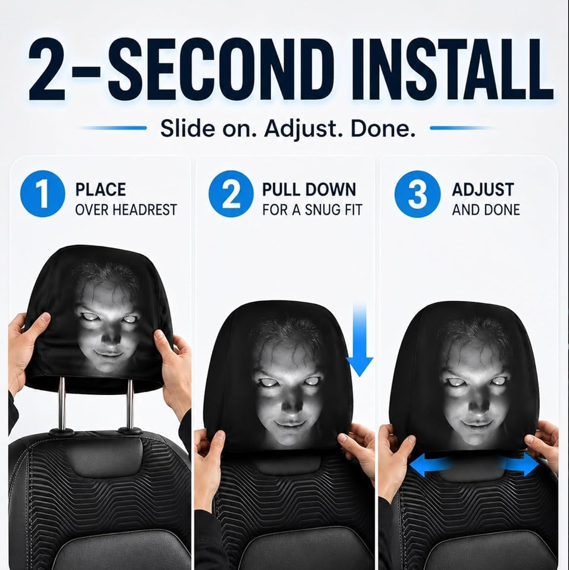 Ghost Face Headrest Covers