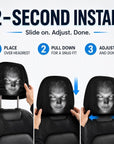 Ghost Face Headrest Covers