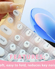 3D Keyboard Cover for Long Nails