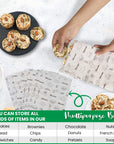 Multi-Purpose Paper Snack Bags with Sealing Stickers