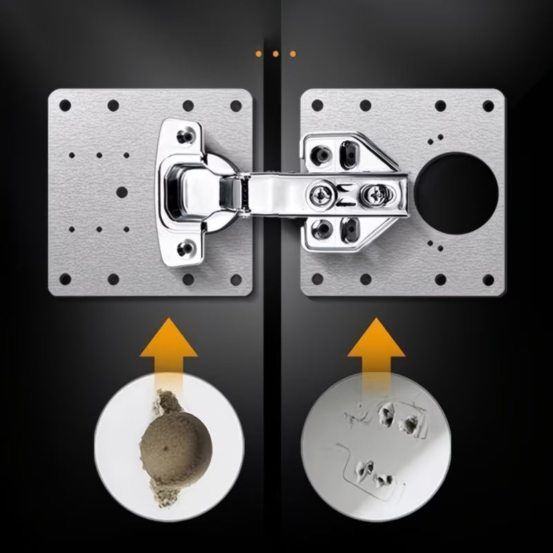 Heavy Duty Hinge Repair Plate with Screws for Cabinet Door &amp; Wardrobe -🔥 Summer Sale