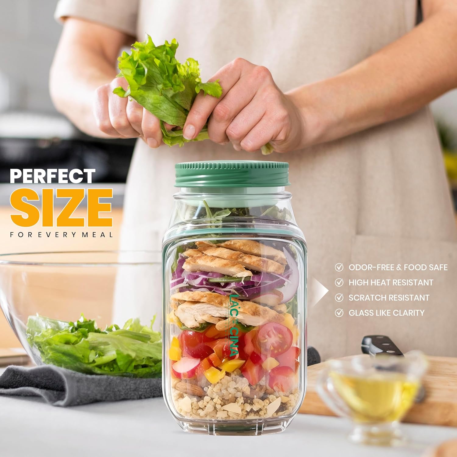 NutriFresh All-in-One Salad Jar