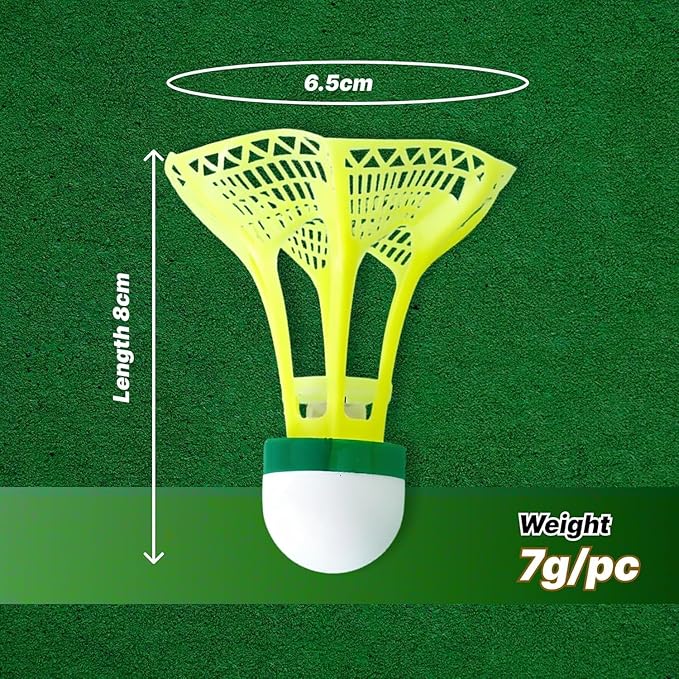 Glow LED Shuttlecock Set for Night Play