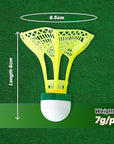Glow LED Shuttlecock Set for Night Play