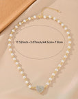 Magnetic Pearl Heart Necklace