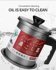 Frying Pot with Strainer Oil Storage