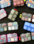 10 Campartments Pill Case, Mini Pharmacy