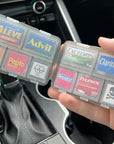 10 Campartments Pill Case, Mini Pharmacy