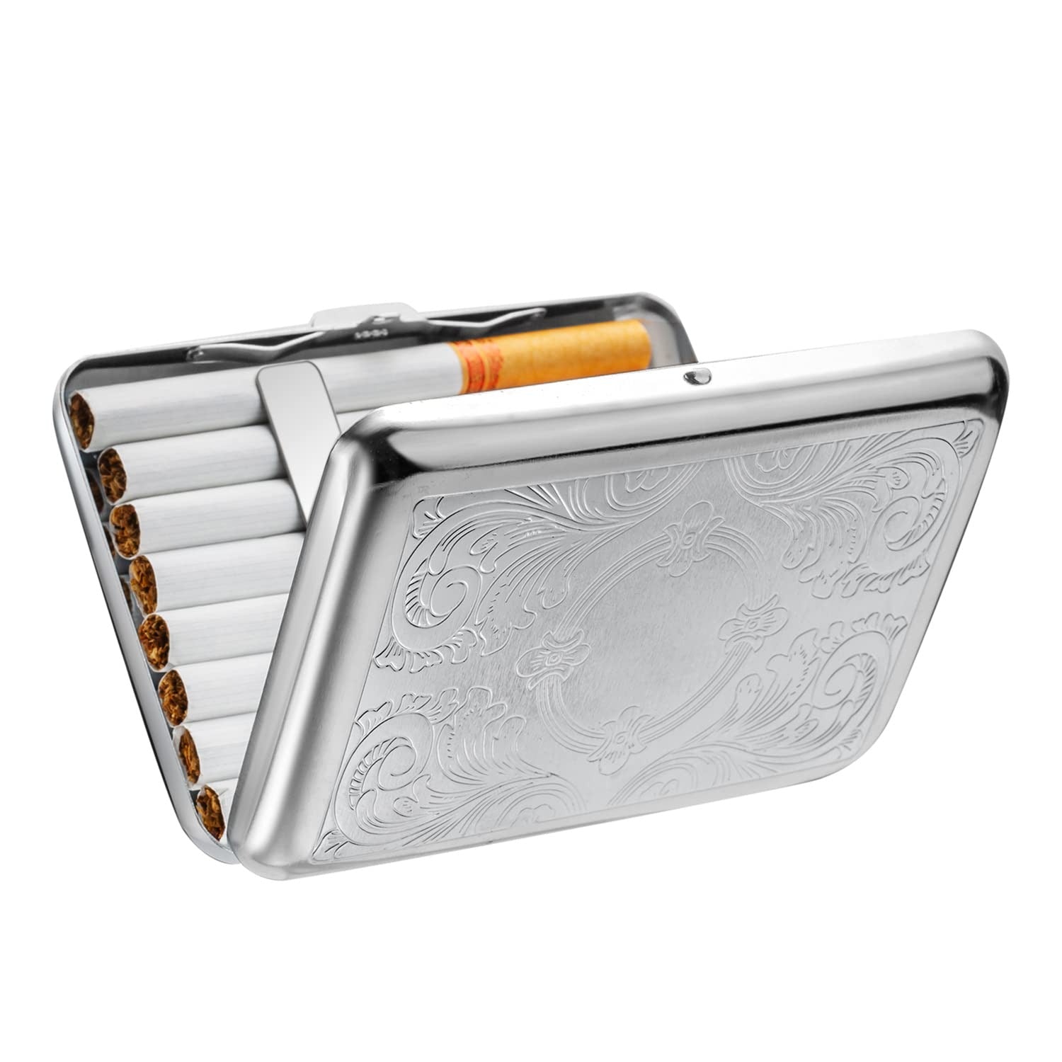 Stainless Steel Cigraette &amp; Card Holder Wallet For Men